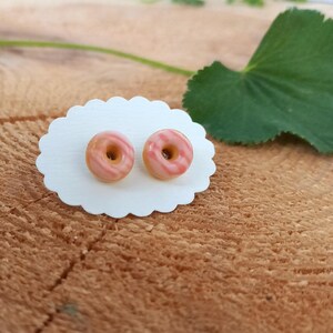 Pink Donut earrings