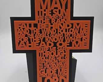 Biker Prayer Cross - Customizable