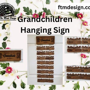 Grandchildren Hanging Sign