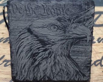 Laser Engraved Slate Coasters (set of 4)