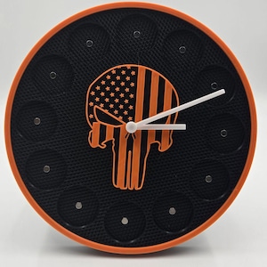 Motorcycle Poker Chip Clock - Customizable