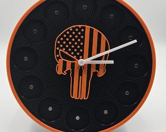 Motorcycle Poker Chip Clock - Customizable