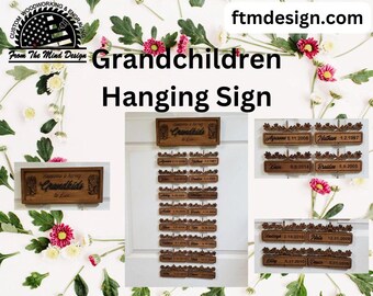 Grandchildren Hanging Sign