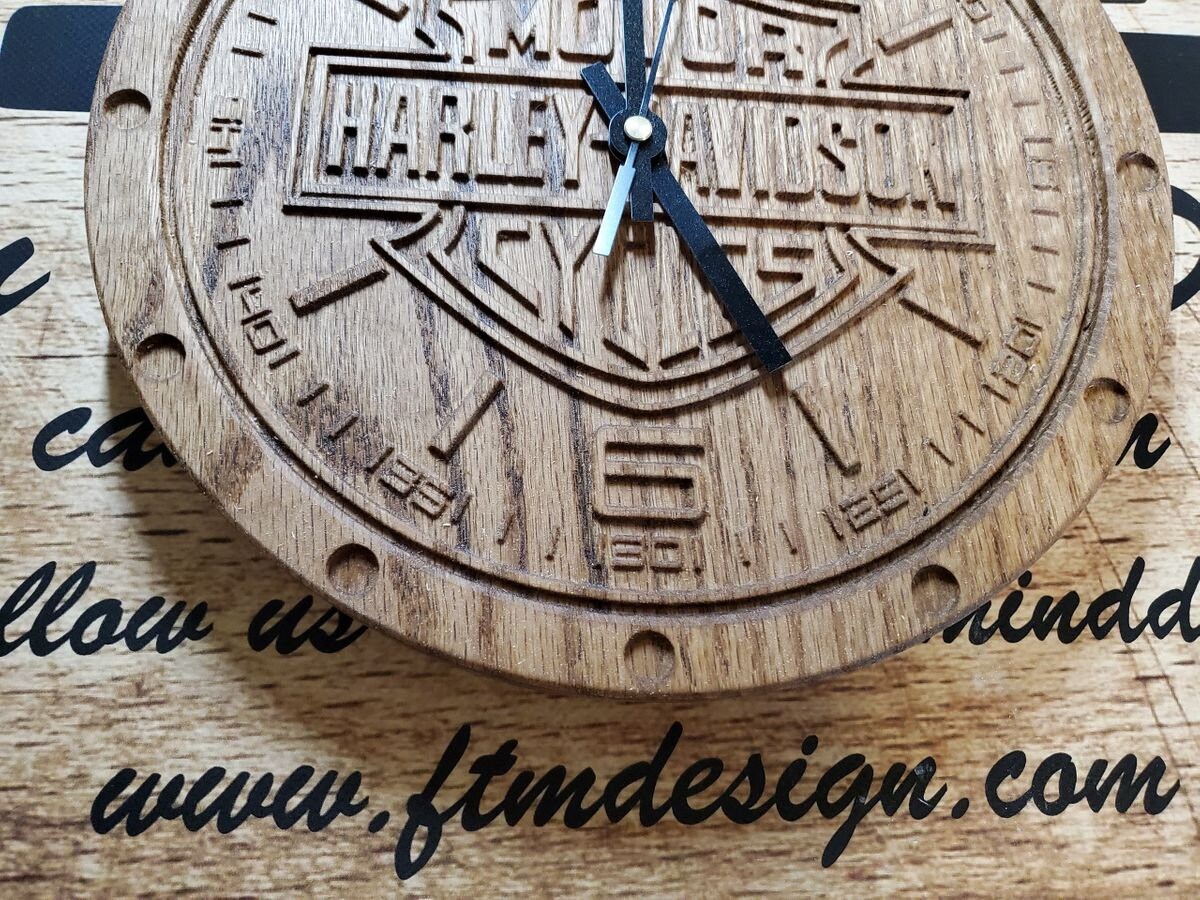 vintage harley davidson clocks