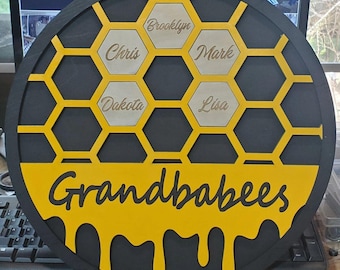 Grandbabees Honeycomb sign