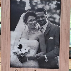 Custom Frame and Laser engraved photo