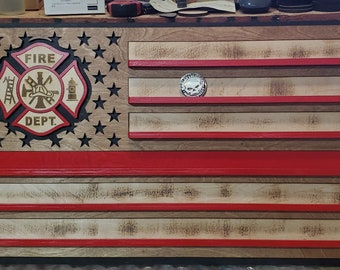 Challenge Coin Flag Signs - Fully Customizable