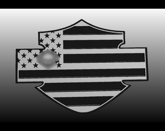 Challenge Coin Flag Badge - Fully customizable