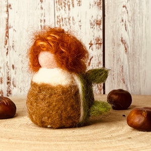 Chestnut child, chestnut, autumn decoration, autumn, Waldorf style, seasonal table, felt figure