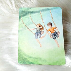 Künstlerkarte, Postkarte, Monatskarte, Sommer, Juni, Juli, Jahreszeitentisch