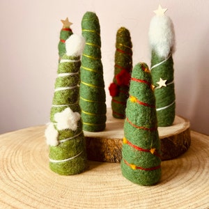 Tannenbaum, Baum, Bäume, Weihnachten, Advent, Adventskranz, Jahreszeitentisch, Waldorfinspiriert, Filzfigur