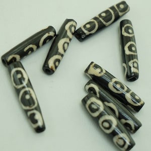 15 pieces carved ethnic beads ,BONE beads,buffalo bone beads,25 x 5 mm (0.98&quot; x 0.2&quot;)