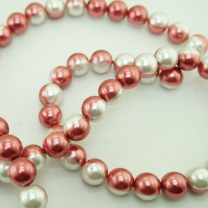72 pieces glass beads ,two tone glass beads,12 mm (0.47&quot;),glass round beads, glass pearl