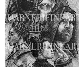 Obi Wan Kenobi Original Fine Art Print