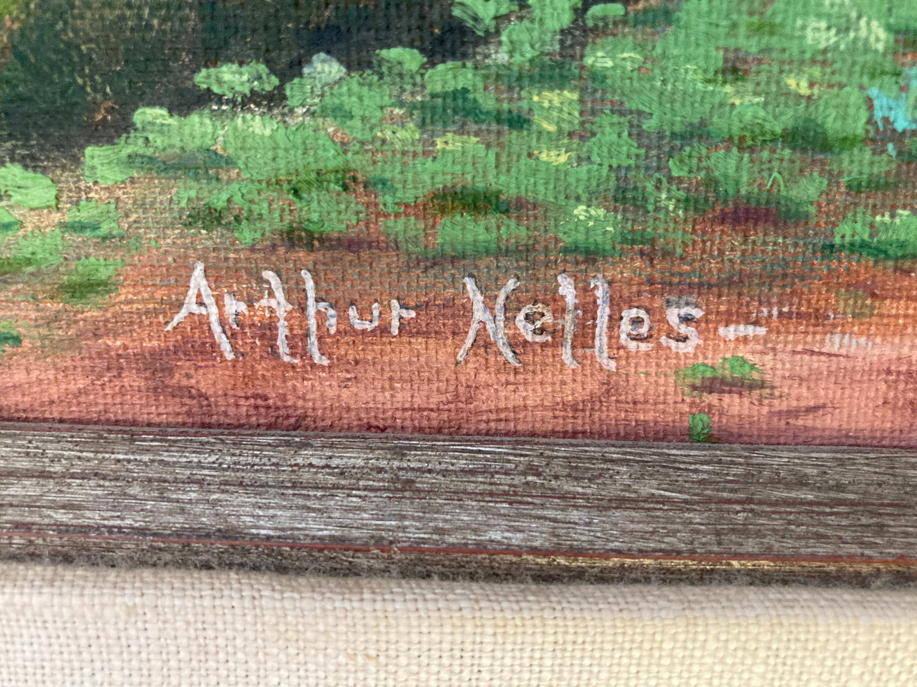 Arthur Nelles olympic Rain Forest and AN2 on Back of Picture Signed