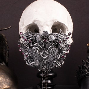 CUSTOM ORDER Mouthpatch mouth mask &quot;Butterfly&quot; - gothic, cosplay, fairytale, fantasy