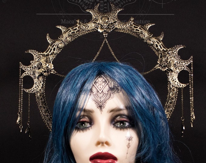 CUSTOM ORDER halo headpiece "Vampiria" - gothic, fantasy, cosplay