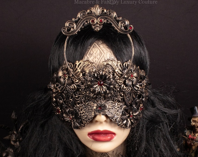 CUSTOM ORDER halo blind mask "Seer" - gothic, fantasy, cosplay