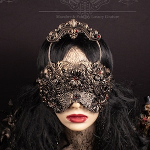 CUSTOM ORDER halo blind mask "Seer" - gothic, fantasy, cosplay