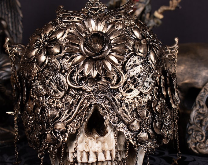 CUSTOM ORDER blind mask "Crucifixed II" - gothic, cosplay, fantasy