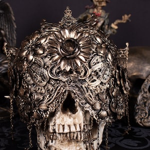 CUSTOM ORDER blind mask "Crucifixed II" - gothic, cosplay, fantasy