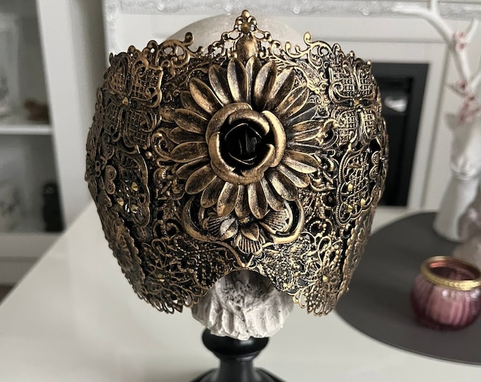 CUSTOM ORDER blind mask "Seer" - gothic, cosplay, fantasy