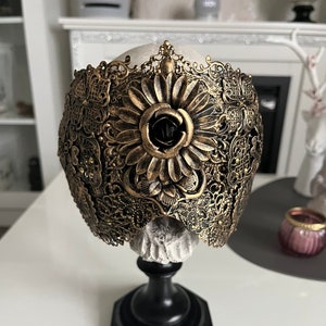 CUSTOM ORDER blind mask "Seer" - gothic, cosplay, fantasy