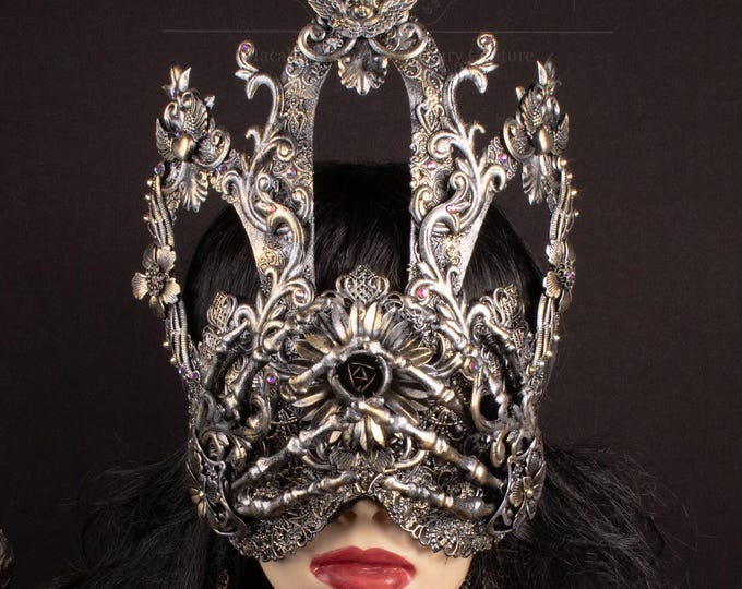 FASTER SHIPPING Cathedral blind mask "Lilith" - gothic, cosplay, fantasy
