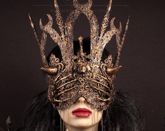 FASTER SHIPPING Cathedral blind mask "Horror II" - gothic, cosplay, fantasy