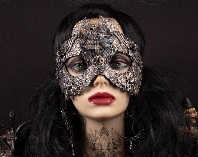 CUSTOM ORDER - gothic fantasy blind mask "Mothecy II" - gothic, cosplay, fantasy
