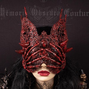 CUSTOM ORDER cathedral blind mask &quot;Macabre II&quot; - gothic, cosplay, fantasy