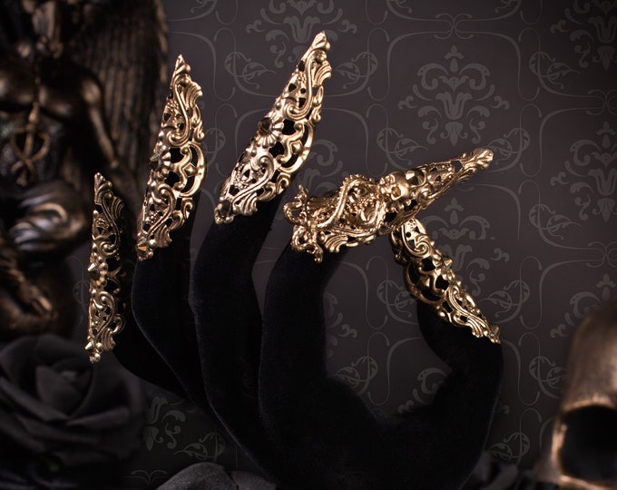 CUSTOM ORDER Medusa snake metal claws V2 - fantasy, cosplay, gorgon