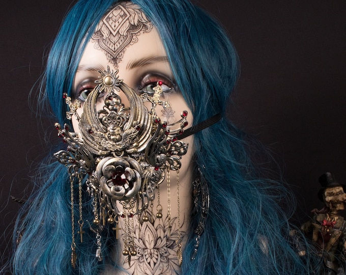 CUSTOM ORDER mouthpatch "Angel Dust" - gothic, fantasy, cosplay