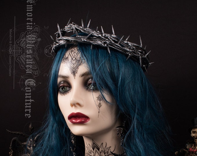 CUSTOM ORDER thorned crown medium - gothic, cosplay, fantasy