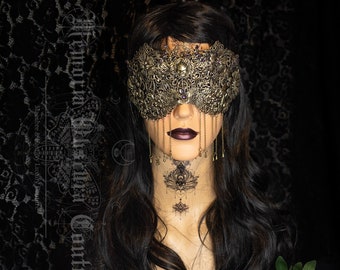 Blind (DP-E) mask  "Crescent Moon II "- gothic, cosplay, fantasy,