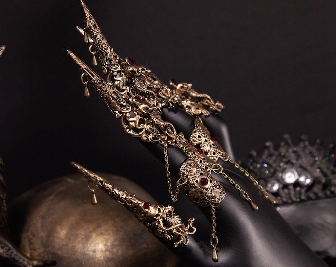 CUSTOM ORDER Medusa snake metal claws "Snake Passion" - cosplay, gorgon, fantasy