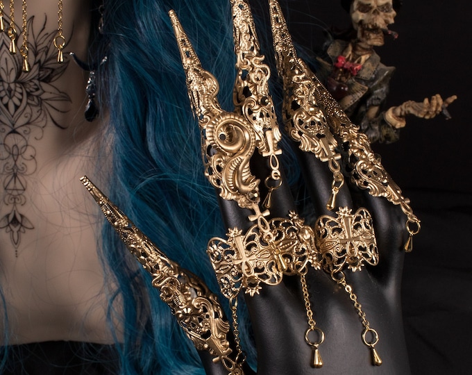 CUSTOM ORDER Medusa snake metal claws „Cleopatras Pharao“ - cosplay, gorgon, fantasy