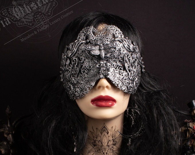 CUSTOM ORDER blind mask "Mothecy" - gothic, cosplay, fantasy
