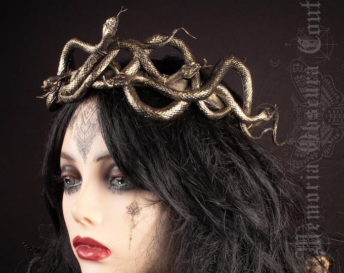 FASTER SHIPPING Medusa snake headpiece „Snake Queen“ - cosplay, gorgon, fantasy, shaman, viking, shieldmaid
