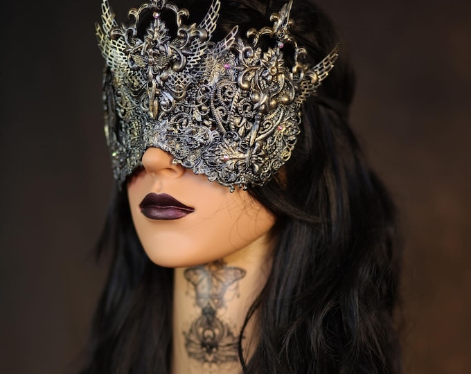 CUSTOM ORDER blind mask "Frigg" - cosplay, fantasy, viking, pagan, shieldmaiden