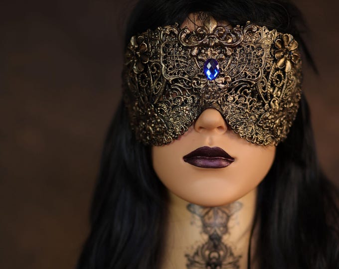 CUSTOM ORDER blind mask "Art Nouveau" - gothic, cosplay, fantasy