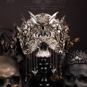 CUSTOM ORDER blind mask "baroque vampire" - gothic, fantasy, cosplay - Versandbereit in 6 - 8 Wochen