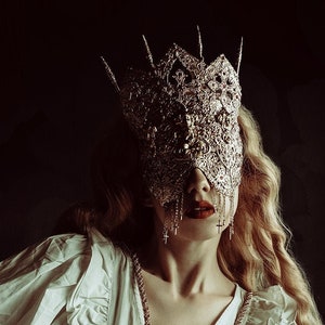 CUSTOM ORDER cathedral blind mask "Viktoria" - gothic, cosplay, fantasy -  Ready for shipping in 6 - 8 weeks