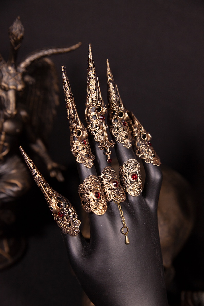 Metal Finger Claws ravencross Gothic Fantasy Etsy