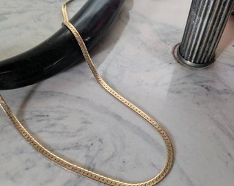 14K Yellow Gold Herringbone Necklace (19.5in)