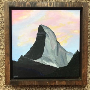 Matterhorn Pink at Night