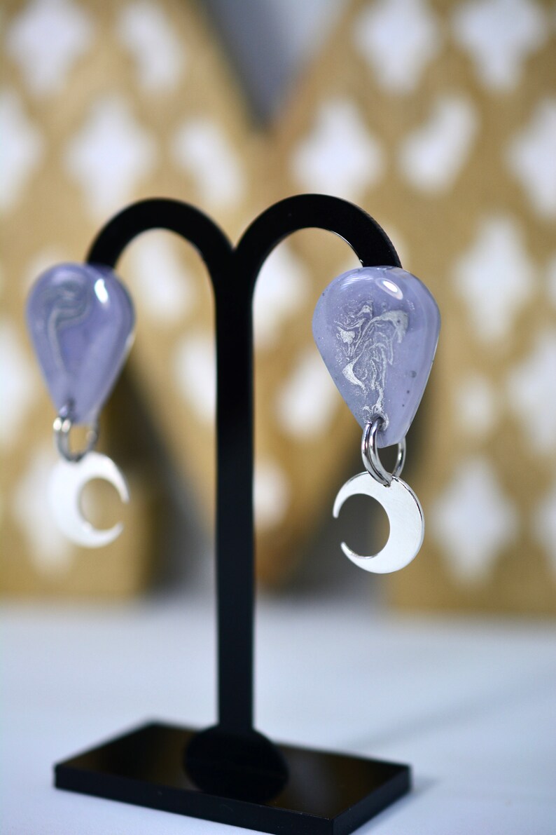 Tempus resin earrings