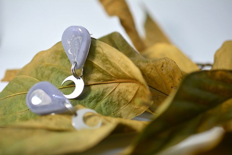 Tempus resin earrings