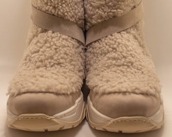 CLOUD / Bottes d'hiver pour femme en véritable peau de mouton / Fabriquées en Italie / Artisanat italien