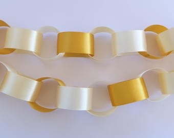 Bee Satin Ribbon Chain Garland | HoneyBee Baby Shower | First Bee Day Birthday | Bride to Bee Party Garland | Spring Party Decor